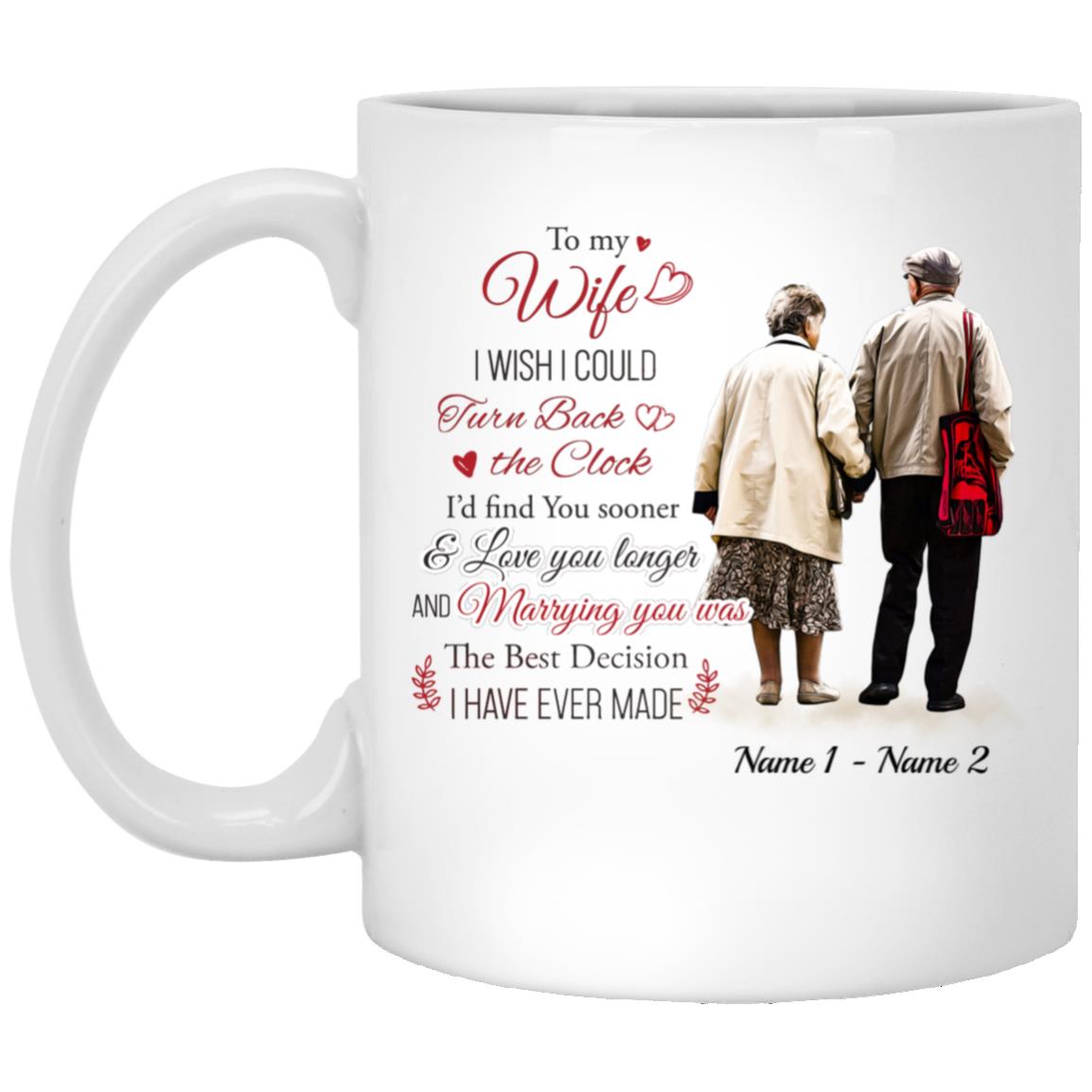 Personalized Anniversary Gift for Wife Mug I Wish I Could Turn
