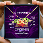 4UT. Yoda Turn Back The Clock (5) Infinity Heart Necklace (Gold) 3