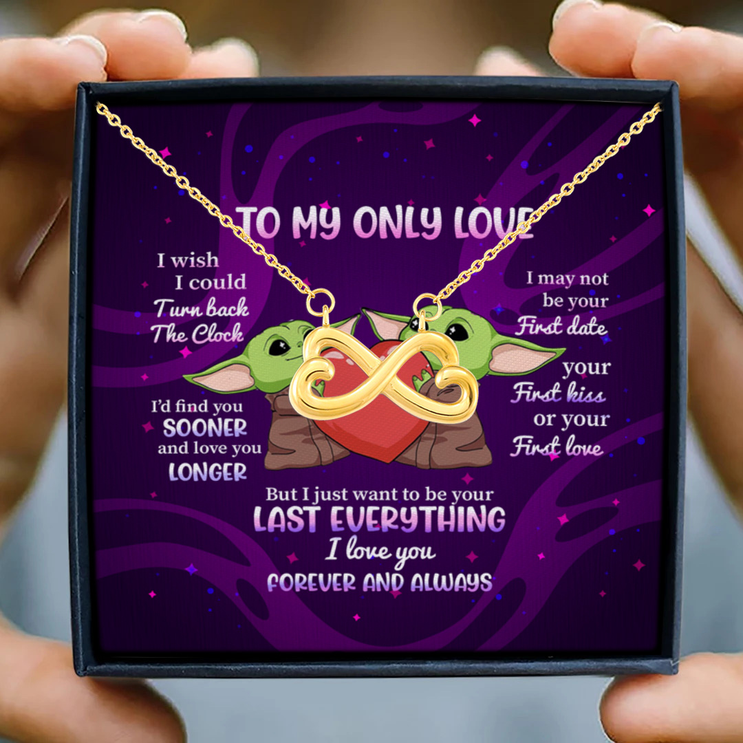 4UT. Yoda Turn Back The Clock (5) Infinity Heart Necklace (Gold) 3