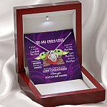 Yoda To My Only Love I Wish I Could Turn Back the Clock I Love You Forever and Always Love Knot Necklace