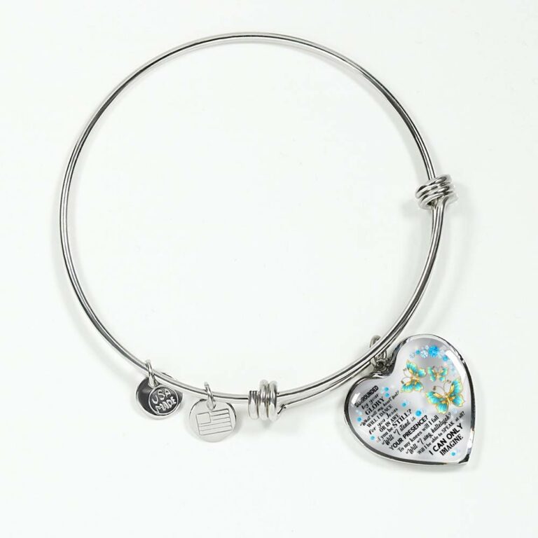 Butterfly Surrounded by Your Glory What Will My Heart Feel Will I Dance for You Jesus Heart Pendant Necklace