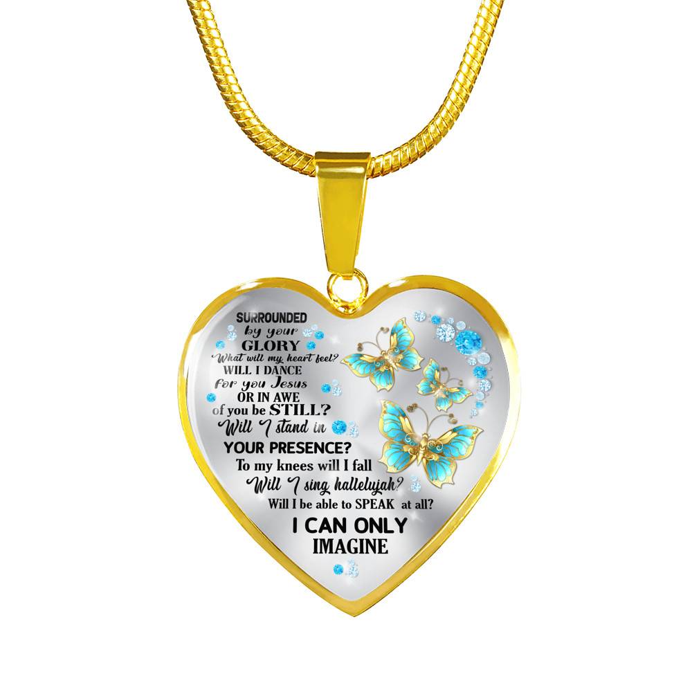 Butterfly Surrounded by Your Glory What Will My Heart Feel Will I Dance for You Jesus Heart Pendant Necklace Butterfly Surrounded by Your Glory What Will My Heart Feel Will I Dance for You Jesus Heart Pendant Necklace