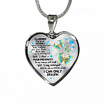 Butterfly Surrounded by Your Glory What Will My Heart Feel Will I Dance for You Jesus Heart Pendant Necklace
