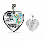 Butterfly Surrounded by Your Glory What Will My Heart Feel Will I Dance for You Jesus Heart Pendant Necklace