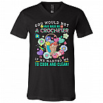 God Would Not Have MadShirt, Black, V-Neck T-Shirt