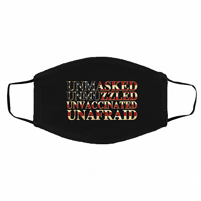 Unmasked Mask, White, Cloth Face Cover – Medium/Large