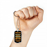 Bonus Dad You May Not Have Given Me Life Thanks For Putting Up With My Mom Dog Tag Pendant Necklace