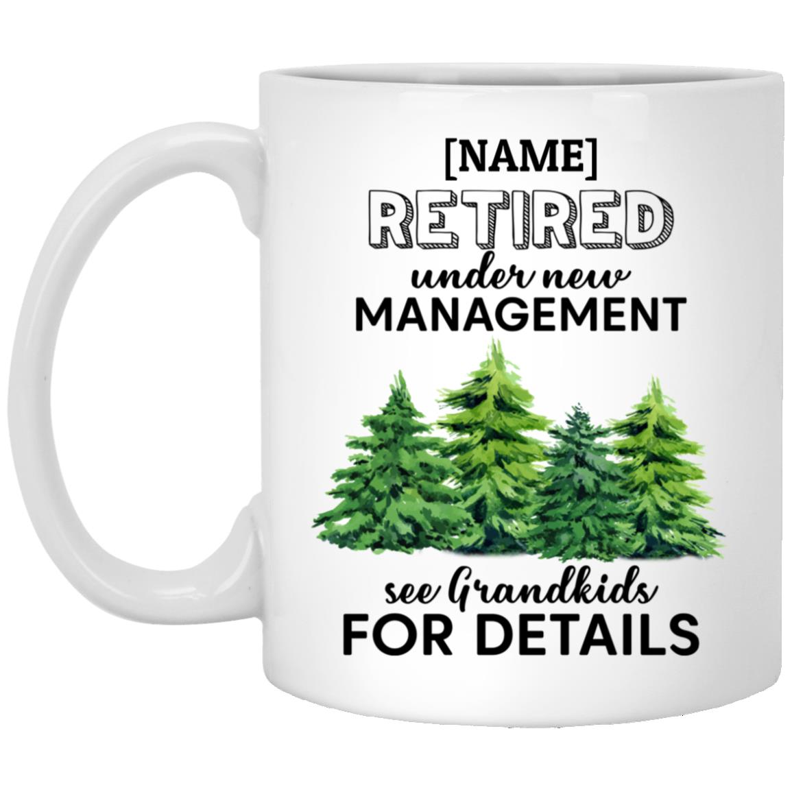 Personalized Retired Ceramic Coffee Mug, White, 11 oz. White Mug Personalized Retired Ceramic Coffee Mug, White, 11 oz. White Mug