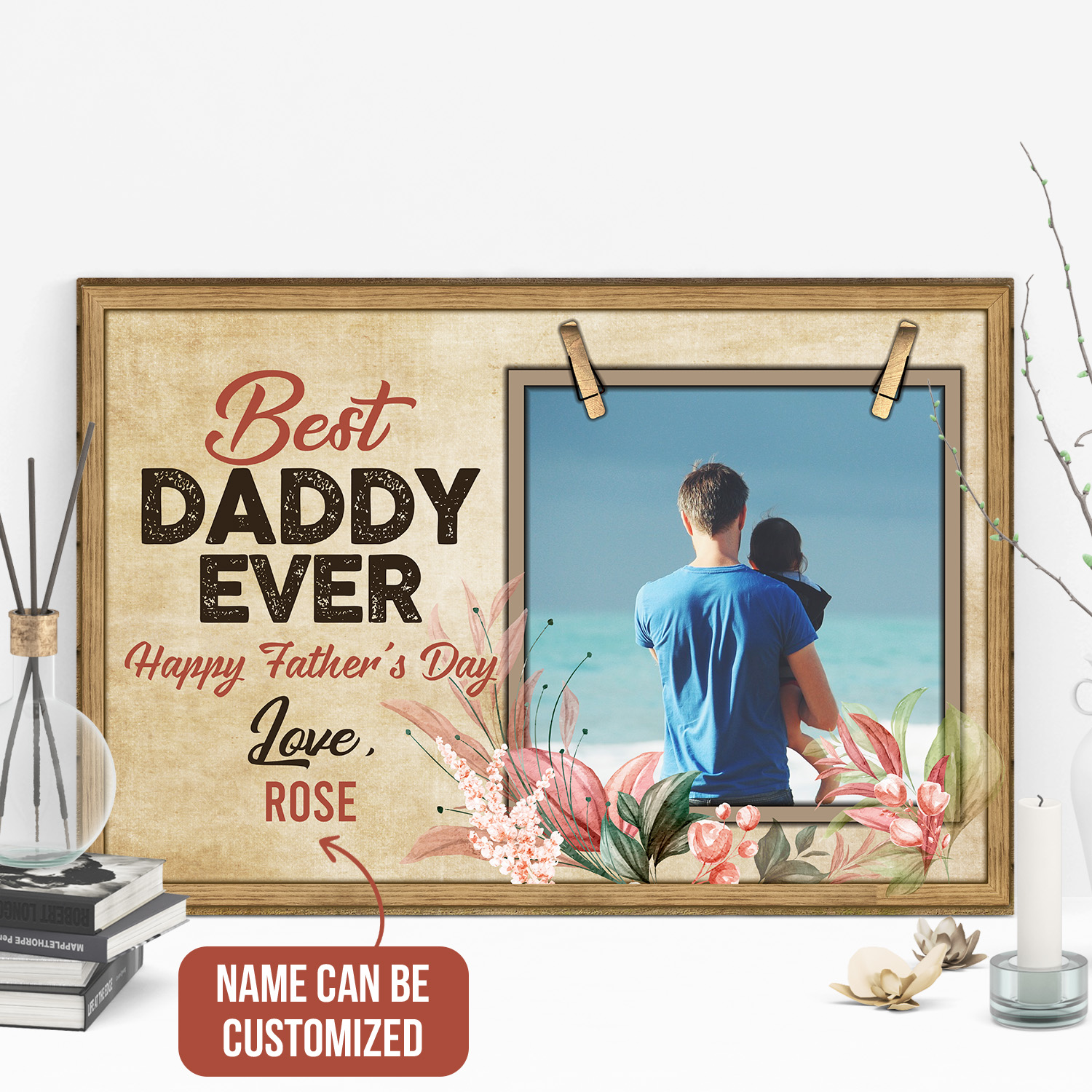 6VT. Best Daddy Ever canvas mk2