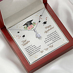 Dear Daughter Happy Graduation We Always Believed In You We Love You Alluring Beauty Necklace