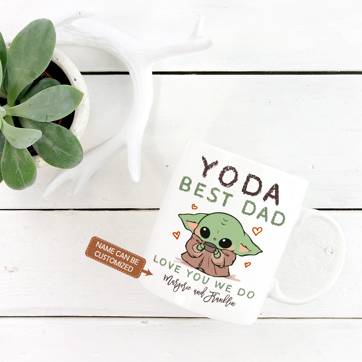 2VT. Yoda Best Dad Love You mug mk3