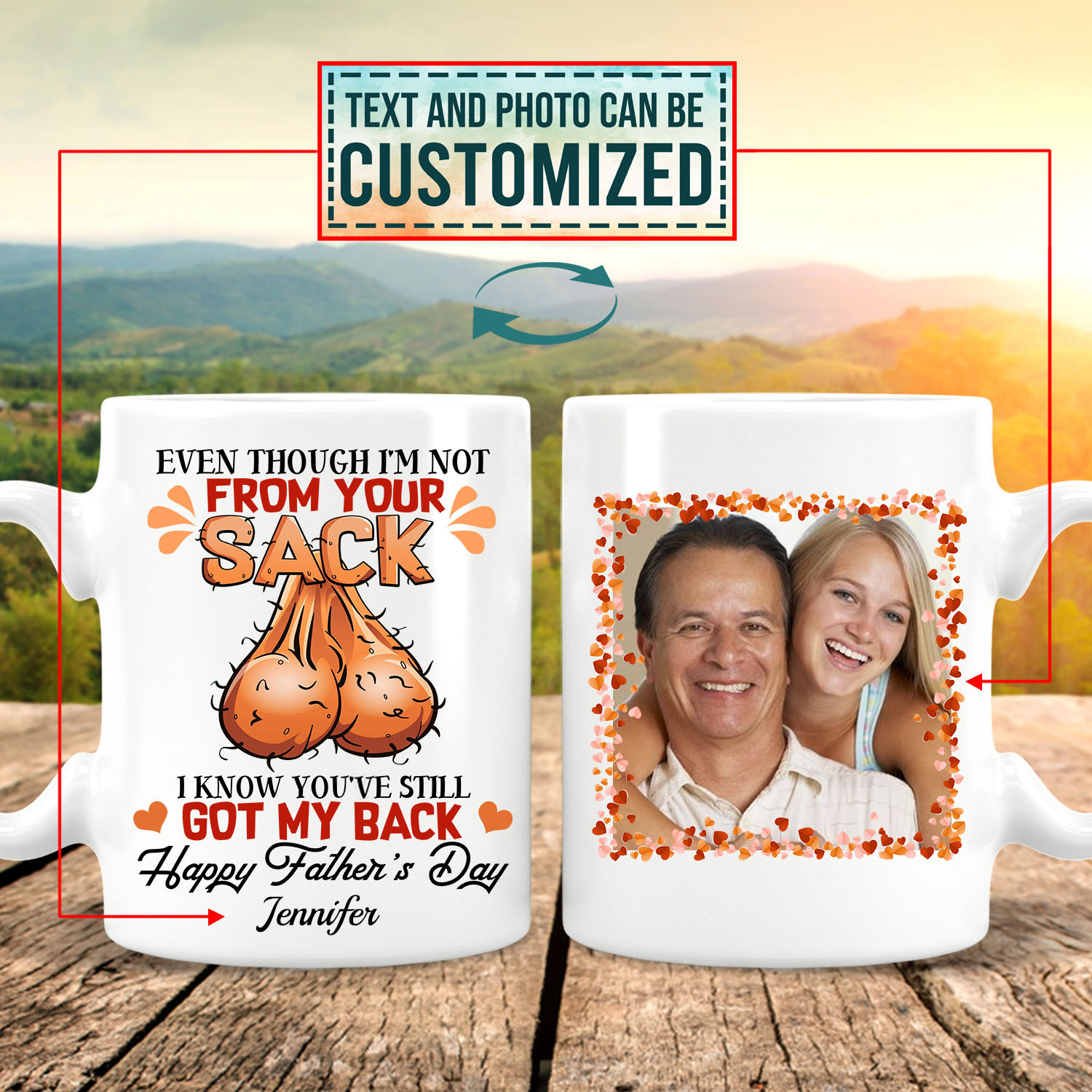 4VT. Even Though Not From Your Sack Custom mug mk1
