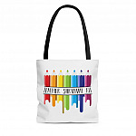 Teacher Survival Kit All Over Print Tote Bag - Shoulder Bag - Reusable Grocery Shopping Bag