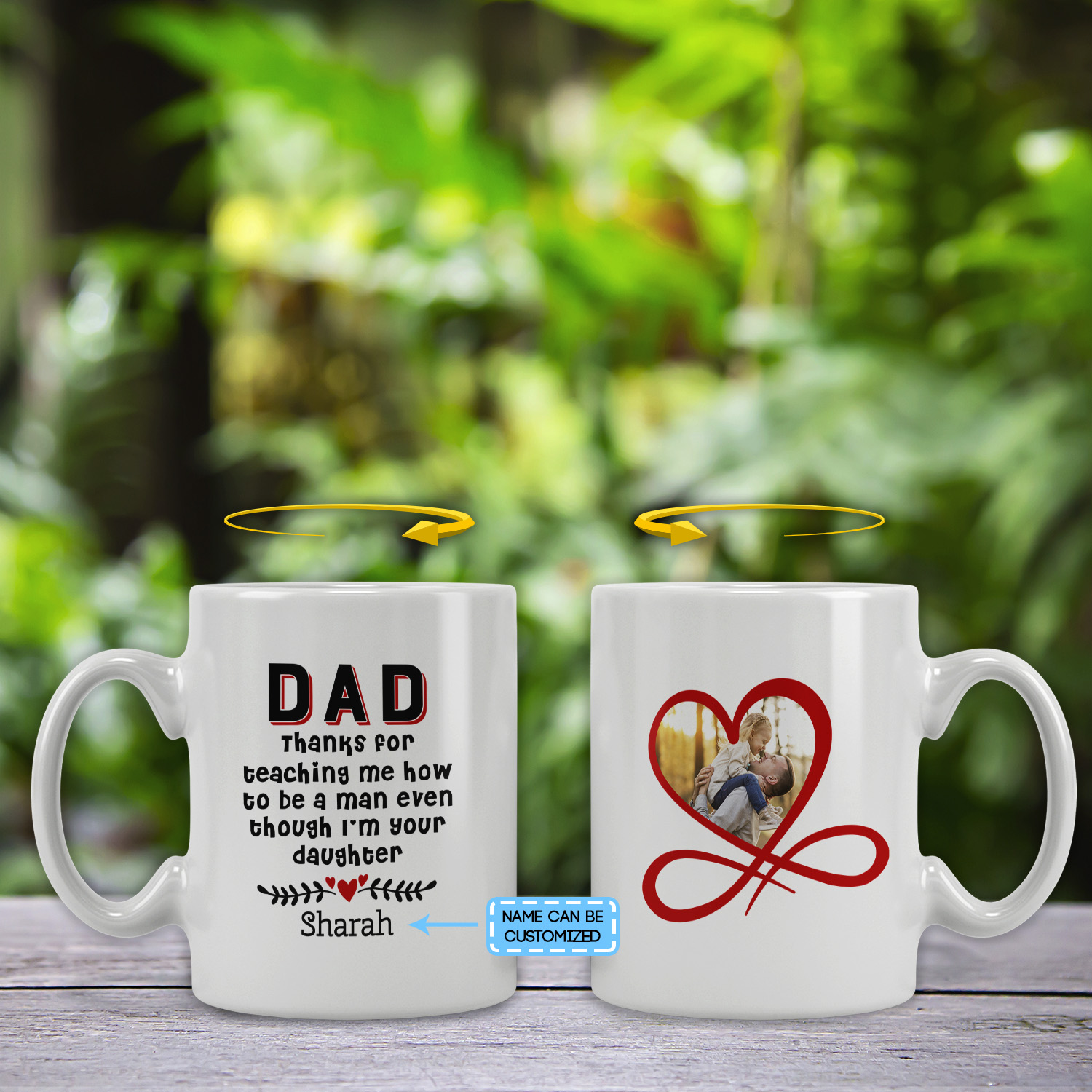 7VT. Dad Thanks For Teaching Me mug mk1