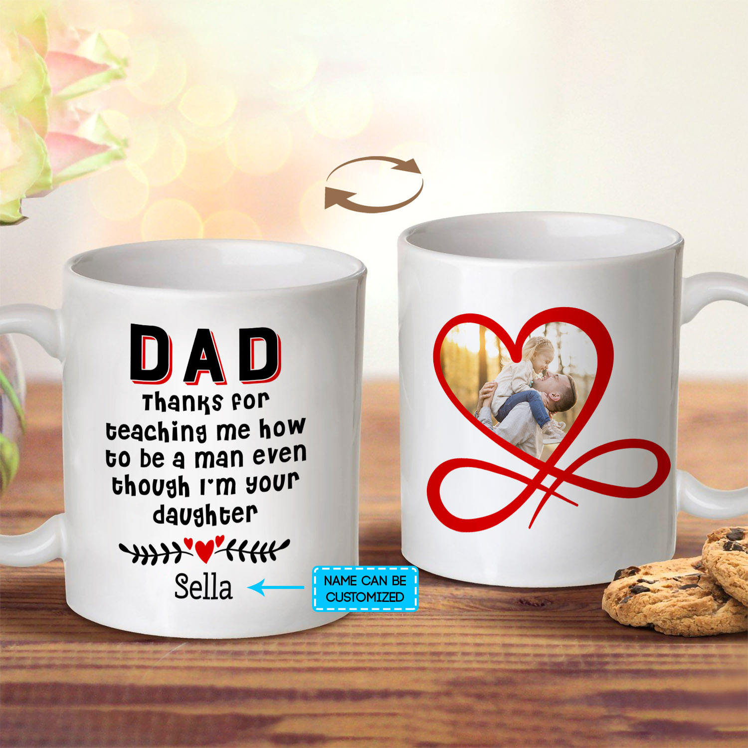 7VT. Dad Thanks For Teaching Me mug mk3