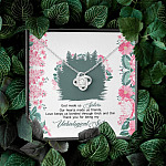 God Made Us Sisters Thank You for Being My Unbiological Sister Love Knot Pendant Necklace
