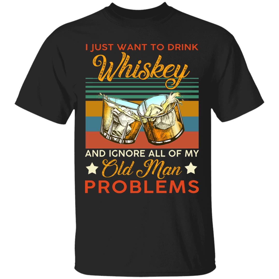 Whiskey Shirt, Black, Unisex T-Shirt