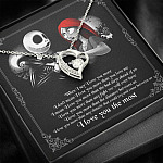When I Say I Love You More I Love You The Most Jack Sally Forever Love Pendant Necklace