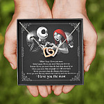 When I Say I Love You More I Love You The Most Jack Sally Interlocking Hearts Pendant Necklace