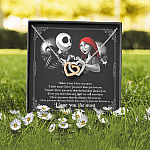 When I Say I Love You More I Love You The Most Jack Sally Interlocking Hearts Pendant Necklace