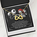 When I Say I Love You More I Love You The Most Jack Sally Infinity Heart Pendant Necklace