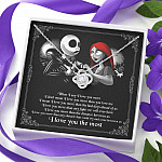 When I Say I Love You More I Love You The Most Jack Sally Love Knot Necklace
