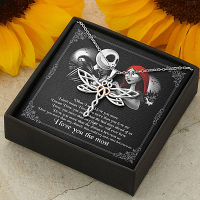 When I Say I Love You More I Love You The Most Jack Sally Dragonfly Necklace