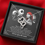 When I Say I Love You More I Love You The Most Jack Sally Double Hearts Necklace