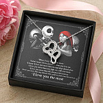 When I Say I Love You More I Love You The Most Jack Sally Double Hearts Necklace