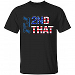 Gun I 2nd That American Flag, Black, Unisex T-Shirt