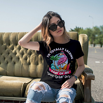 Alternative view of I'm Totally Lacking The Zip A Dee Part Of My Doo Dah Day T-Shirt - V-Neck