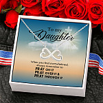 4KNG. Daughter Pray Infinity Heart Necklace (Silver) 6