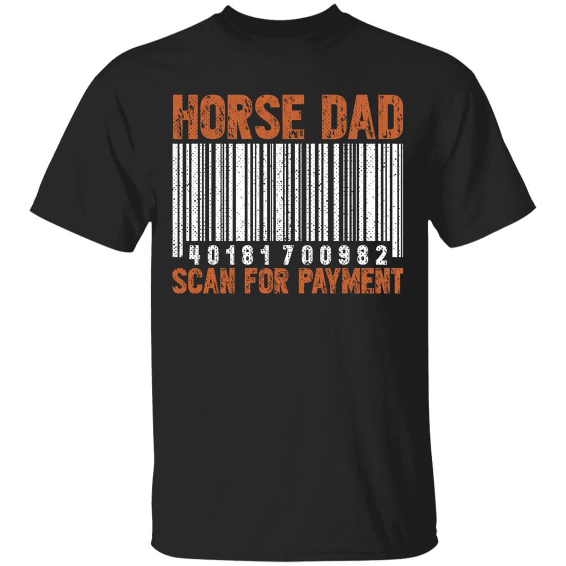 Horse Dad Shirt, Black, Unisex T-Shirt