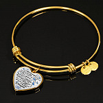 Surrounded By Your Glory What Will My Heart Feel Will I Dance For You Jesus Butterfly Heart Pendant Necklace - Bangle