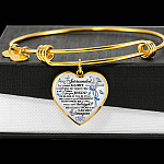 Surrounded By Your Glory What Will My Heart Feel Will I Dance For You Jesus Butterfly Heart Pendant Necklace - Bangle