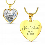 Surrounded By Your Glory What Will My Heart Feel Will I Dance For You Jesus Butterfly Heart Pendant Necklace - Bangle