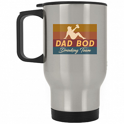 14 oz. Silver Travel Mug