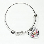Personalized Photo Mom Even Though You're Not Here With Me My Guardian Angel Heart Pendant Necklace