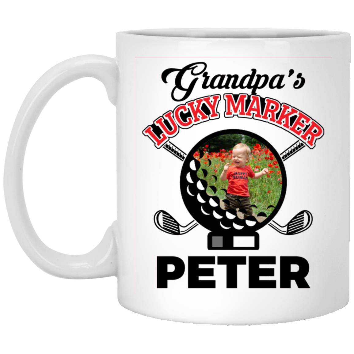 Personalized Photo Grandpa's, White, 11 oz. White Mug Personalized Photo Grandpa's, White, 11 oz. White Mug