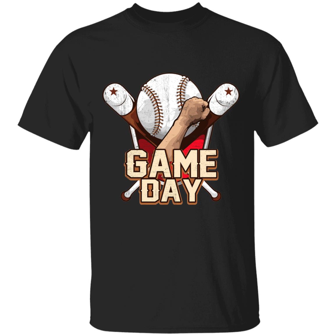 Game Day Baseball T-Shirt, Black, Unisex T-Shirt