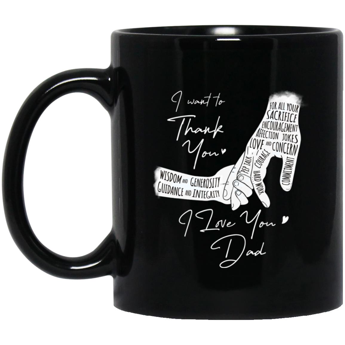 Thank You Mug, Black, 11 oz. Black Mug Thank You Mug, Black, 11 oz. Black Mug
