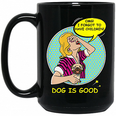 15 oz. Black Mug