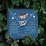 Graduation Dear Daughter Your Future Is Bright for All the Times of Late Night Interlocking Hearts Pendant Necklace