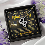 Graduation And Now The Limit Is The Sky I Always Believed In You Congrats Beautiful Double Hearts Pendant Necklace