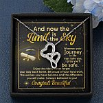 Graduation And Now The Limit Is The Sky I Always Believed In You Congrats Beautiful Double Hearts Pendant Necklace