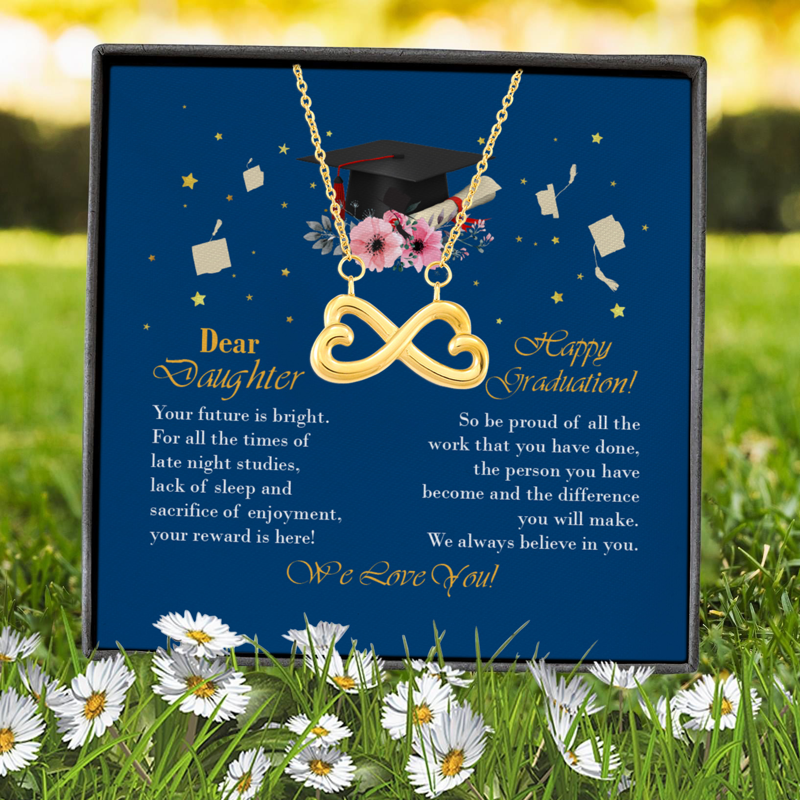 2LV. Your Future is Bright-message card (4) Infinity Heart Necklace (Gold) 7