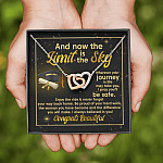 Graduation And Now The Limit Is The Sky I Always Believed In You Congrats Beautiful Interlocking Hearts Pendant Necklace