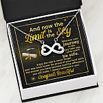 Graduation And Now The Limit Is The Sky I Always Believed In You Congrats Beautiful Infinity Heart Pendant Necklace