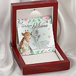 To A New Mama You're Your Baby's Hero I Know You Will An Amazing Mother Double Hearts Pendant Necklace