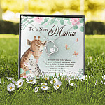 To A New Mama You're Your Baby's Hero I Know You Will An Amazing Mother Forever Love Pendant Necklace